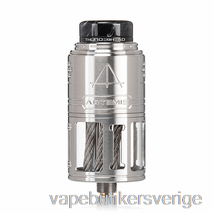 Vape Sverige Thunderhead Creations Artemis V2 Top Coiler 25mm Rdta Silver